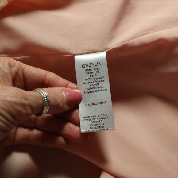 Greylin Reya Floral Dress Large Orange Boho Hippie Romantic Resort Vacay NWT - Picture 5 of 13